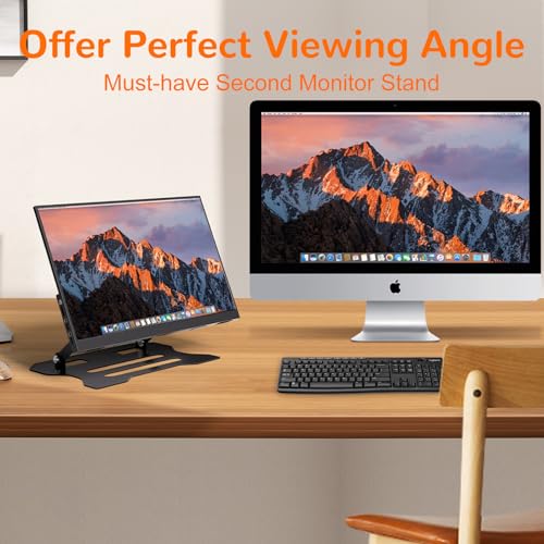 Image of Adjustable Laptop Stand for Desk,Portable Ergonomic Laptop Stand Fits All Laptops,Computer Holder Compatible with Air, Pro, Dell, HP, Lenovo More 10-17.3 inch Laptops, Black