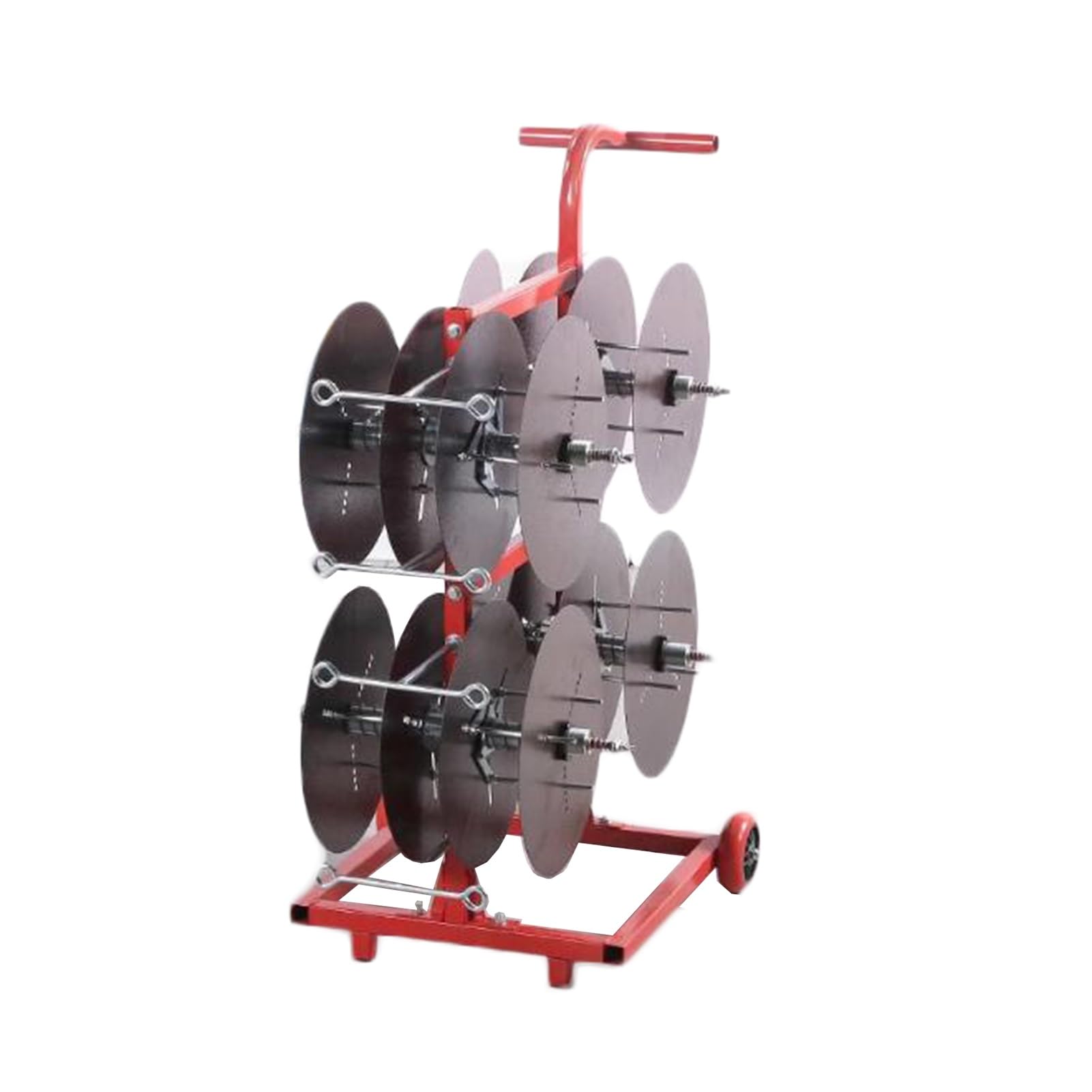 Estante para carretes de Alambre con Ruedas, Soporte de Almacenamiento de carretes de Alta Resistencia, Almacenamiento de exhibición de conductos para Uso minorista Industrial eléc