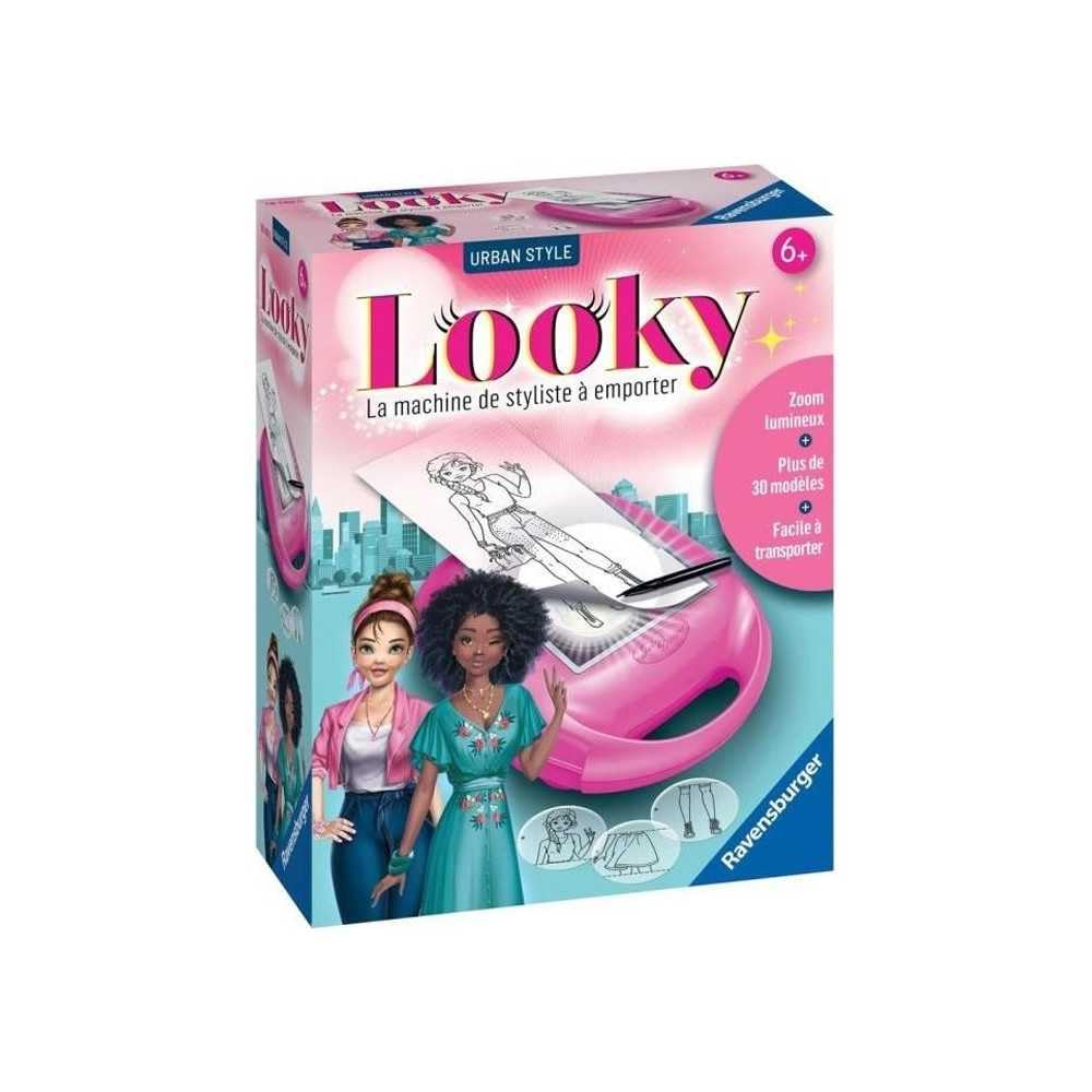 Ravensburger  Looky Midi Urban Style  Creative leisure  Fashion drawing  Styling  Zoom projection  Relaxing and creative activity  From 6 years old  18149  French version