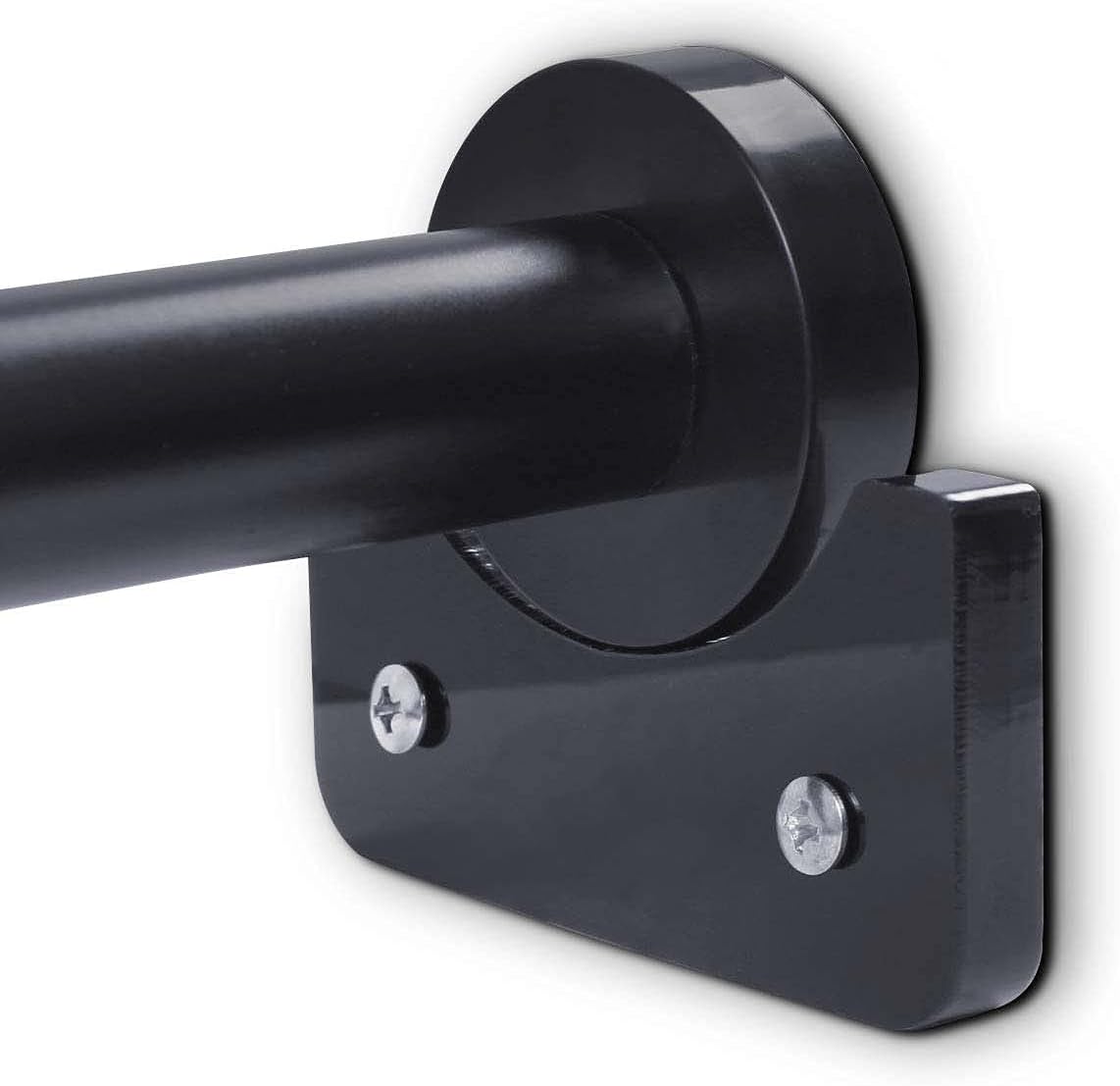 TIUIHU 2 Pieces Shower Curtain Rod Mount Holder, Universal Acrylic 3M