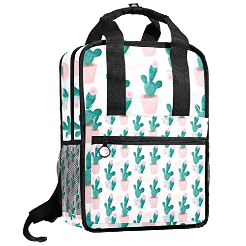 Sac à dos pour garçons et filles aquarelle rose avec bretelles réglables