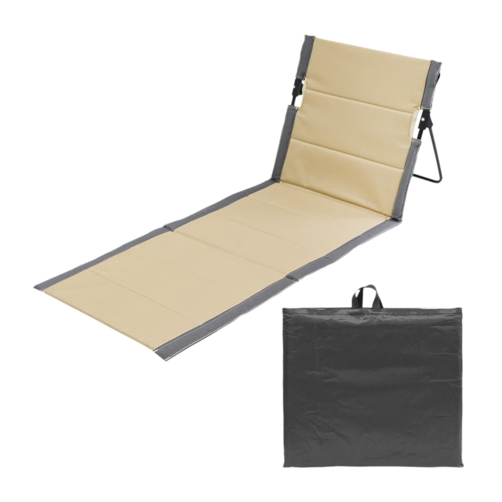 Chaise longue légère et portable dotée d'un dossier matelassé ergonomique