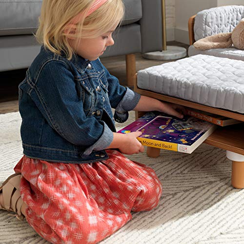 KidKraft Mid-Century Kid™ Upholstered Reading Chair & Ottoman with Storage, Furniture for Kids - Image 7