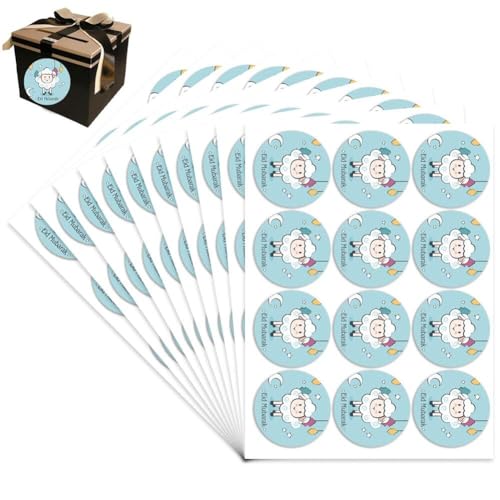 Generic 120pcs Ramadan Aufkleber Eid Mubarak Geschenkboxen Label Hüllkurve Verpackung Tags Islamische Muslimische Party -versorgung Scrapbook Sticker Aufkleber