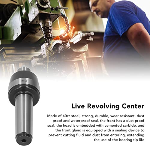 Fydun Live Center 60 Grad Drehbar 40cr Stahl 0,005 Genauigkeit Drehmaschine Reitstock CNC-Werkzeug MT5 für Familien