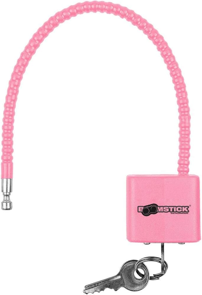 BOOMSTICK Cable Gun Lock 15 in Cable Length, Trigger Pistol Shotgun Rifle Child Safety Steel Cable - Keyed Alike : Sports & Outdoors