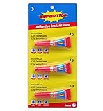 Limpio y fácil Supertite 2403 Adhesivo instantáneo minidosis, multicolor