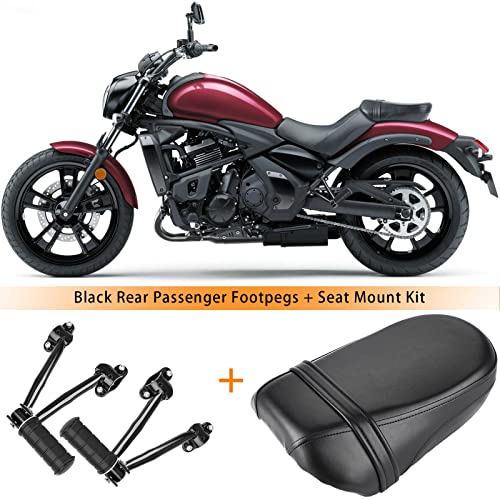 Motorcycle Passenger Seat And Foot Pegs Kit Compatible With Kawasaki Vulcan S 650 Vn650 2015-2022 #TOP1