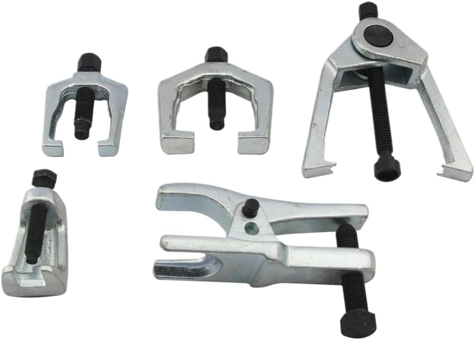 5pcs Front End Service Tool Kit Pitman Arm Tie Rod End Puller Ball Joint Separator Tie Rod Remover Car Repair Tool