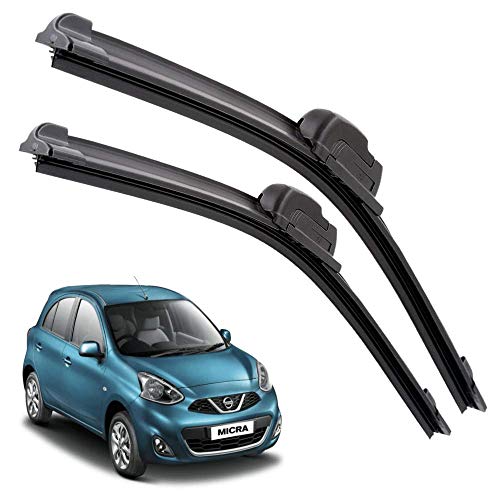 Image of Euro Care Windshield Car Wiper Blades Compatibility With Micra (Model : 2013-2018) - Set of 2Pc (D-21,P-14)