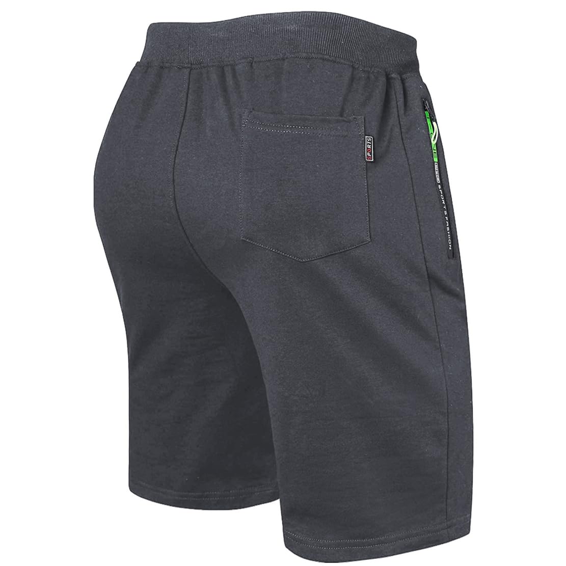 ZOXOZ Pantalones Cortos para Hombre Deporte Cremallera Algodon Shorts
