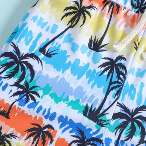 Image of Ohrwurm Baby Boy Swim Trunks Cartoon Print Elastic Waist Swimming Shorts Beach Board Bathing Suit Swimwear