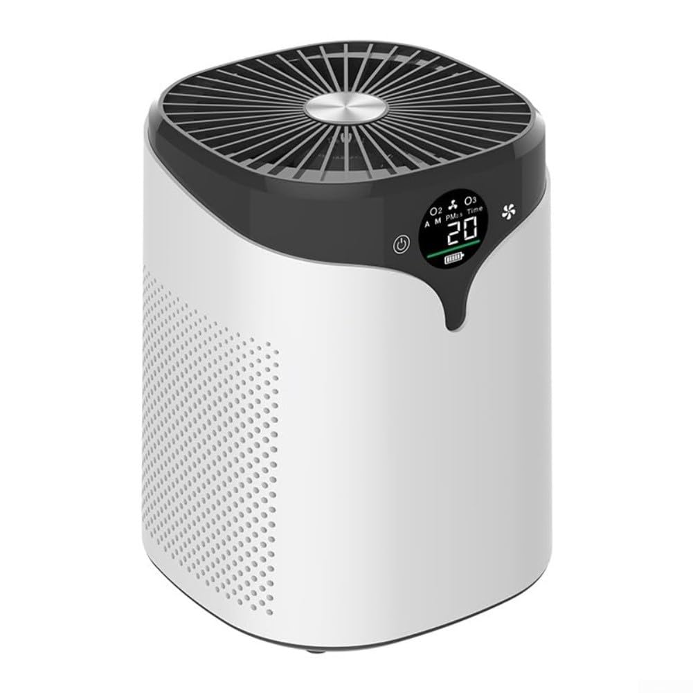 Purificador de aire, barra de oxígeno de iones negativos, removedor de olores formaldehído para esterilizador eliminador para dispositivo de limpieza de aire de escritorio en casa y oficina
