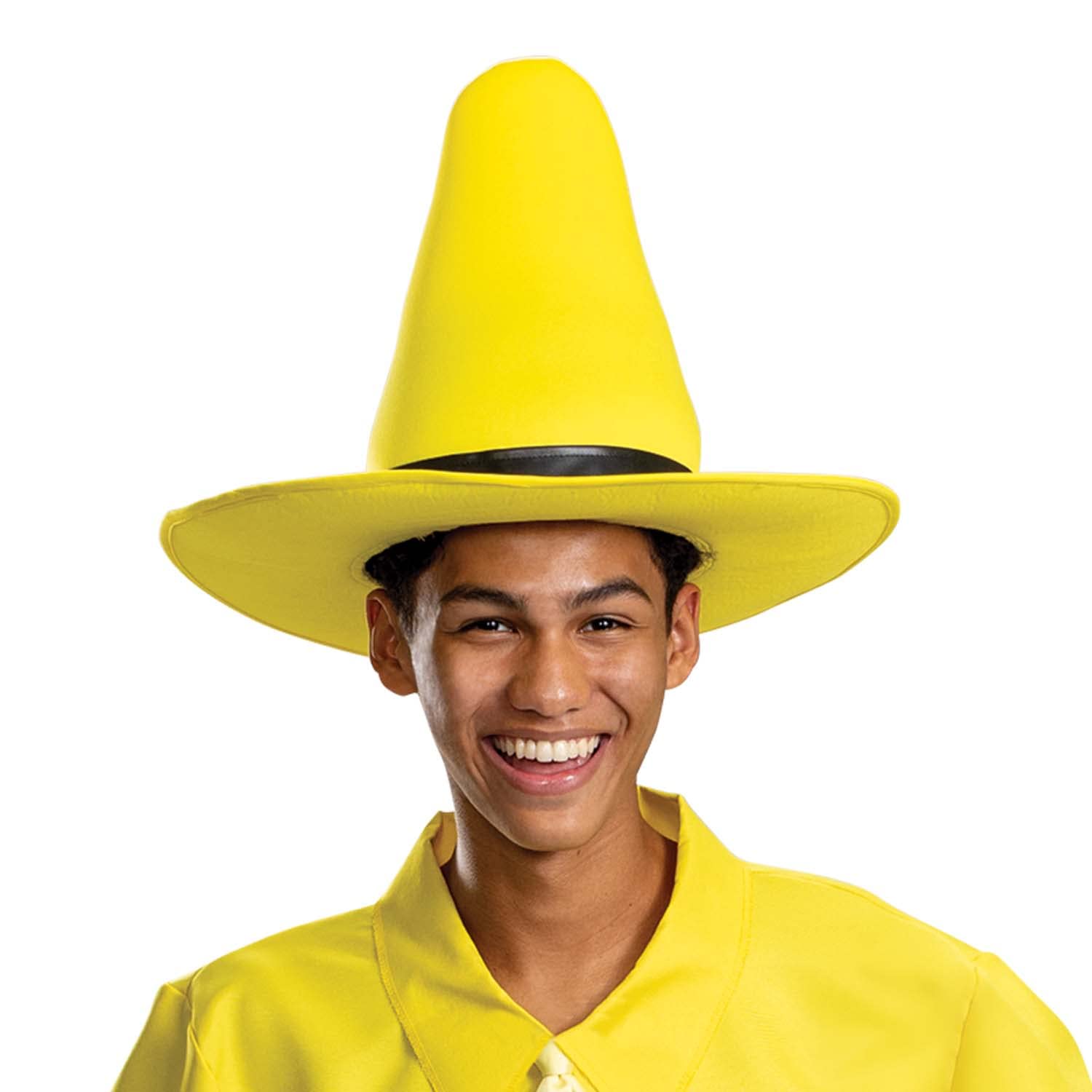 DISGUISE 125179ADL Man in The Yellow, Official Curious George Costume and Hat Adult, Shown, One Size (Large) - Image 4