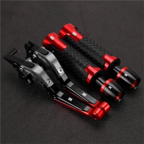 Palancas de embrague para restaurar Honda CBR900 con puños rojos de moto