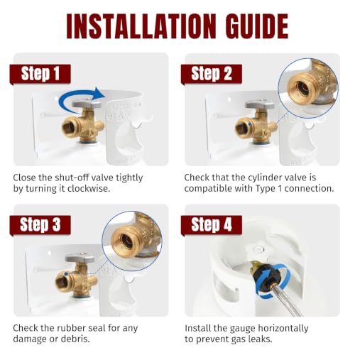 Image of SHINESTAR 8FT Propane Tank Hose Adapter Stainless Steel Braided