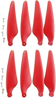 sea jump Accessories 8PCS Propeller for Hubsan Zino H117S H117S Zino Pro Aerial Four-axis Aircraft Accessories RC Drone Positive Reversal Paddle,Red