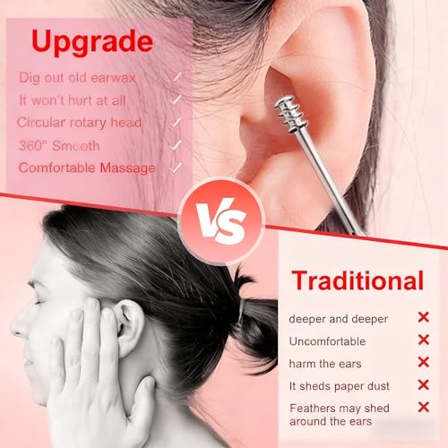 Image of 6 Pcs Ear Wax Removal Tool Set with Storage Tube, 2026 Ear Wax Removal Tool Ear Cleaning Kit, Portable Ear Pick Earwax Removal Tool Ear Cleaning Kit with Storage Box (Green)