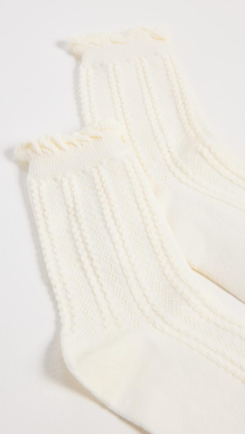 STEMS Women's Pointelle Crew Socks - Image 3