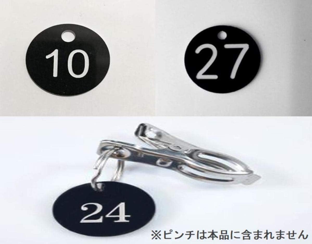 Amazon Co Jp アクリル 製 おしゃれ ブラック 番号札 1 30 コイルブレスレット 付 クローク ロッカー キーラベル タグ 荷札 サビない 文房具 オフィス用品