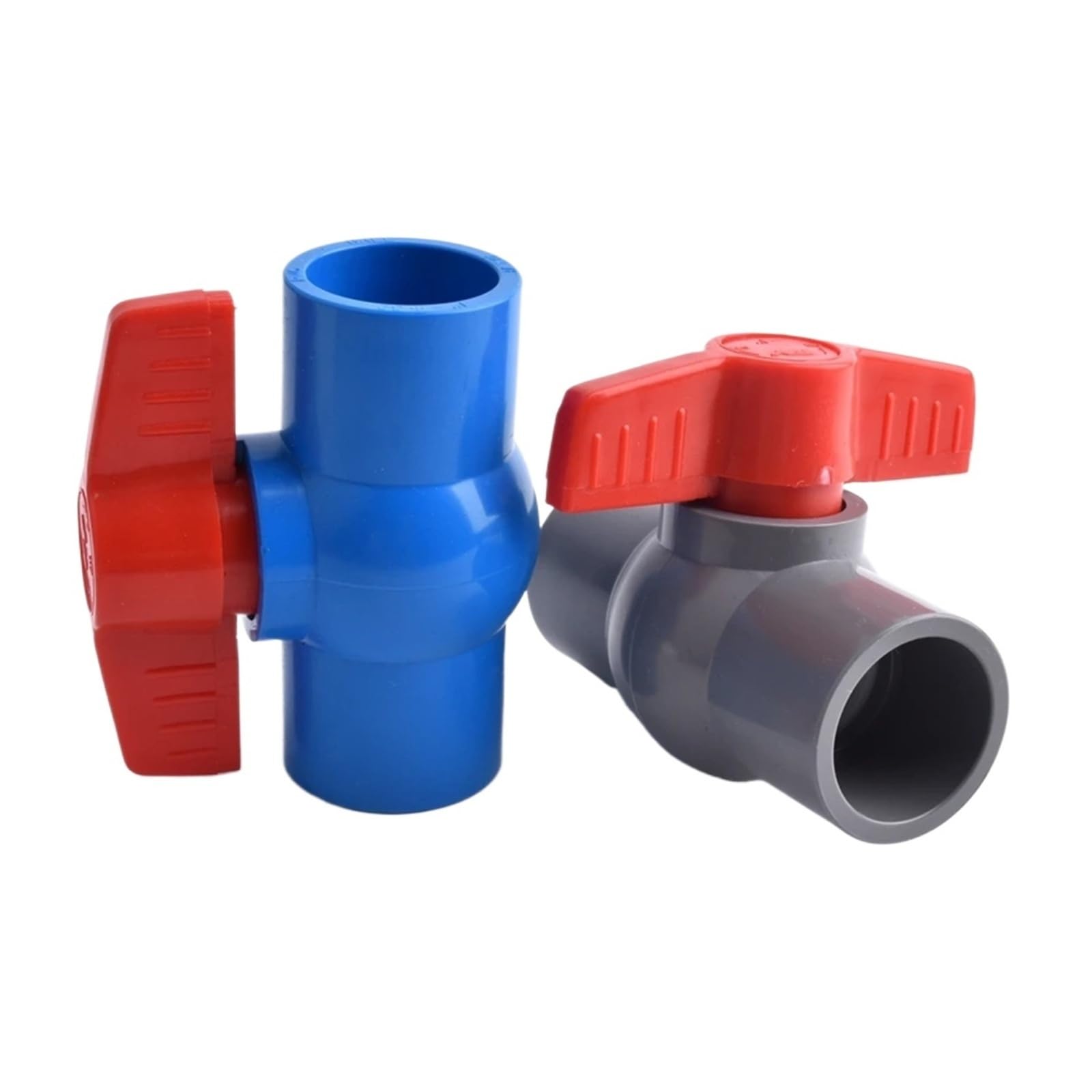 1 Szt. Płaski Zawór Kulowy Złączka Rurowa Pcv Adapter Złącza Do Podlewania Nawadnianie Ogrodu Akwarium Wspólne ID 20~110mm(Grey Color,Inner dia 63mm)