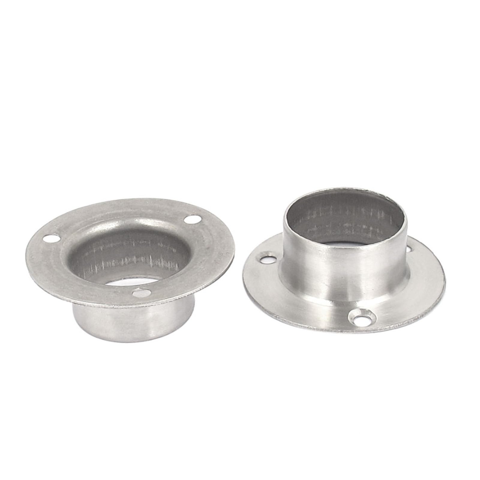 Wsporniki szyn do szafy, opakowanie 2 szt. Wspornik kołnierza szyny zawieszania rury 32 mm w kolorze srebrnym(32mm)