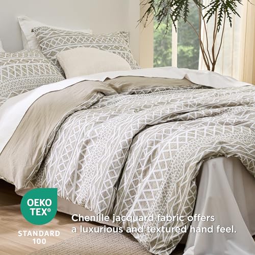 Bedsure Boho Duvet Cover - Boho Bedding Duvet Cover Set For All Seasons, Shabby Chic Jacquard Duvet Cover thumb #2