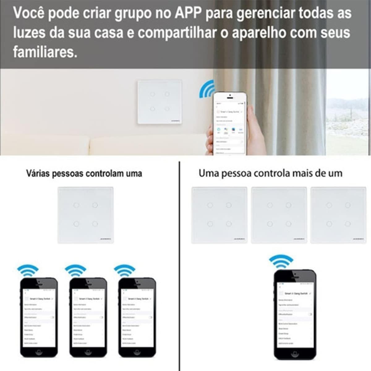 Review Interruptor Inteligente 4x4 Wi-Fi Testado por 7 dias em casa