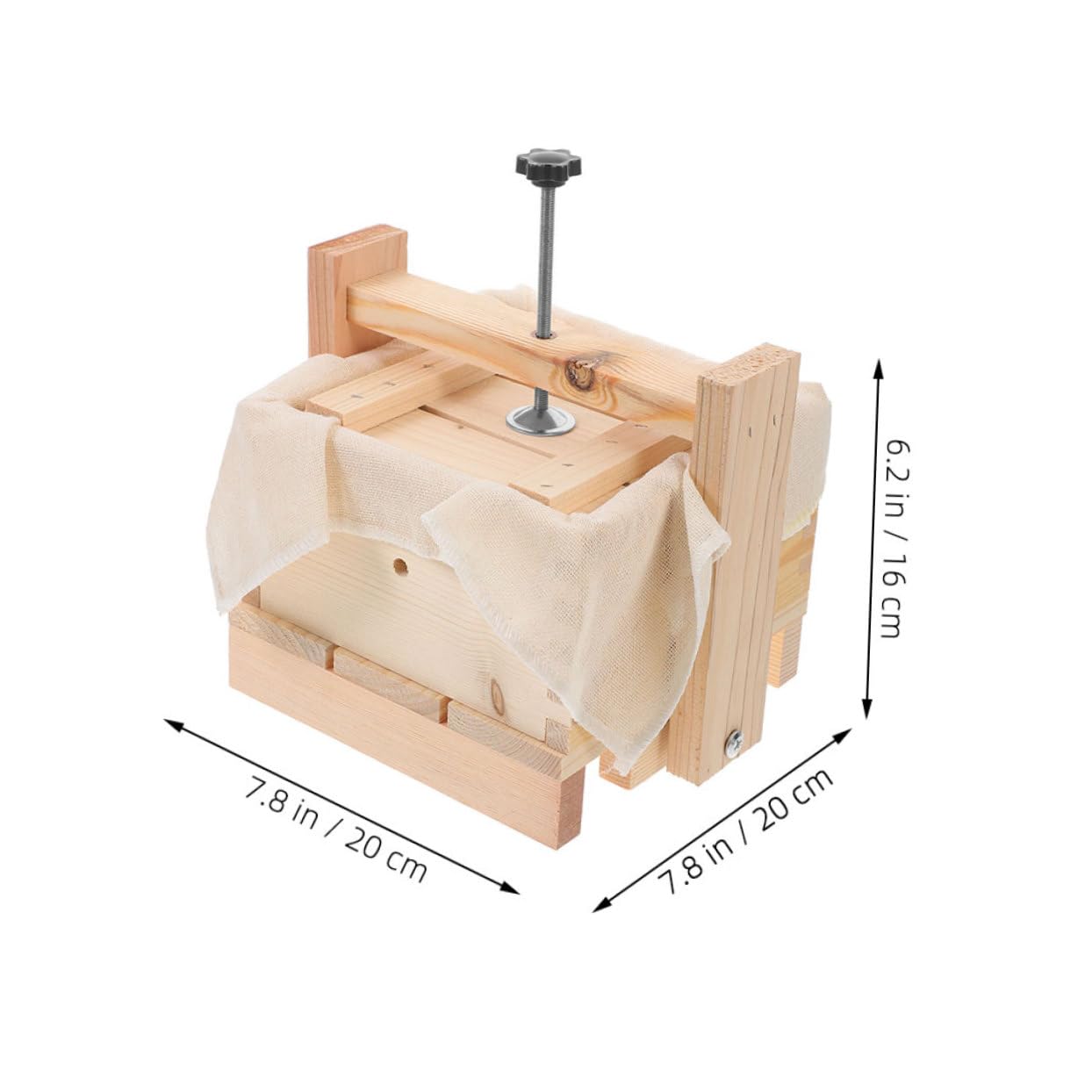 BRIGHTFUFU 1set Wooden Tofu Press Mold for Homemade Bean Curd Tofu Maker Kitchen Tool Sturdy Design for Easy Pressing for Kitchen Use
