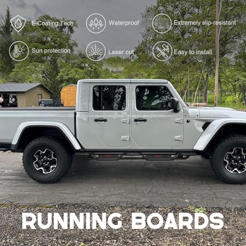 Estribos laterales para Jeep Gladiator JT 4 puertas 2020-2025 miniatura 6