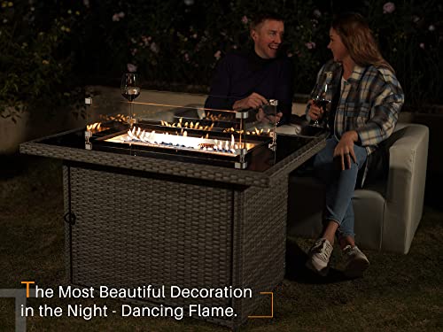 40-Inch-PE-Rattan-Outdoor-Gas-Fire-Table-50000-BTU-Propane-Fire-Pit-Table-2-in-1-Blue-Stone-Wind-Guard-Rain-Cover-Included-Gray-Rectangle