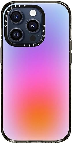 CASETiFY Funda Impact para iPhone 15 Pro 4 veces probada contra caídas de grado militar, protección contra caídas de 8.2 pies  Nube de color - Negro