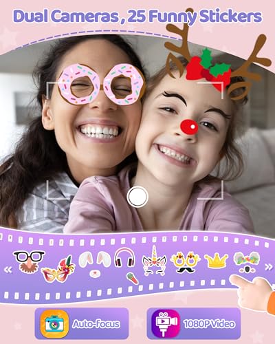 image for DUDUDRAGON Kids Smart Phone Toy for Girls 3 4 5 6 Year Old, MP3 Music 