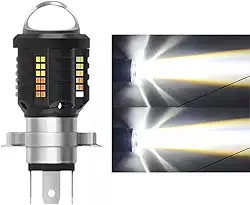 Farol LED de Motocicleta, Foco Concentrado Super Brilhante, Longo e Curto Alcance