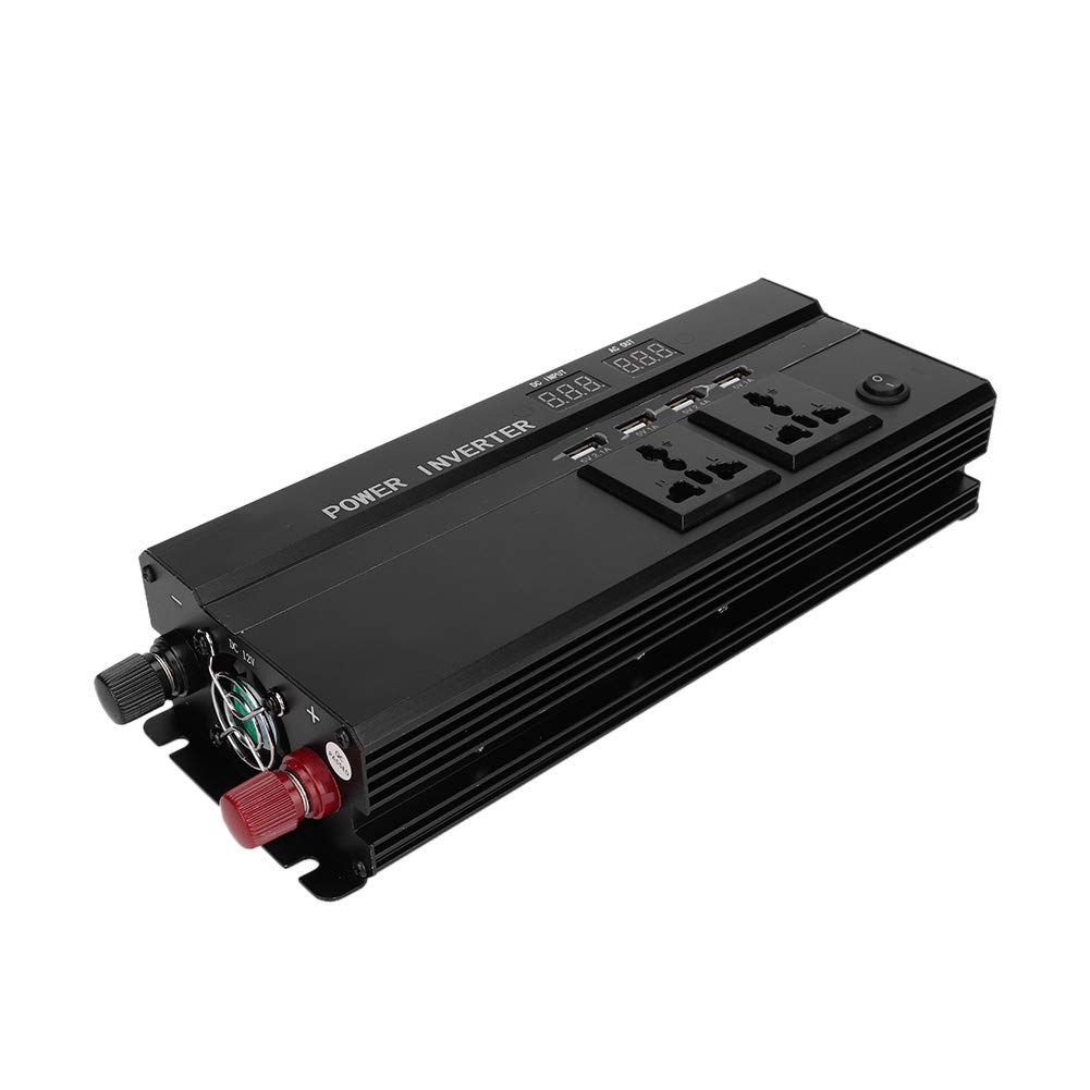 Onduleur de 5000 Watts, Onduleur de Puissance 5000W 12V à 220V pour Voiture avec écran LCD pour Automobile