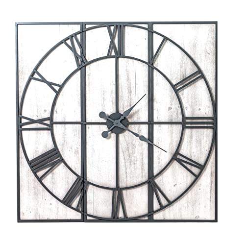 Hill Interiors Roza Panelled Wall Clock, Mixed, 112 x 5 x 15.76 cm - Image 2