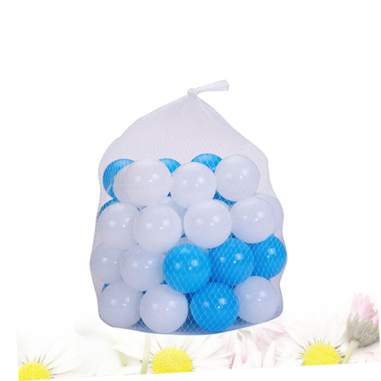 TOYANDONA 50 Piezas Balones De Plástico Resistentes Al Aplastamiento Gruesas Bebés con Bolsa De Malla Juguetes Educativos para Balones De Piscina y