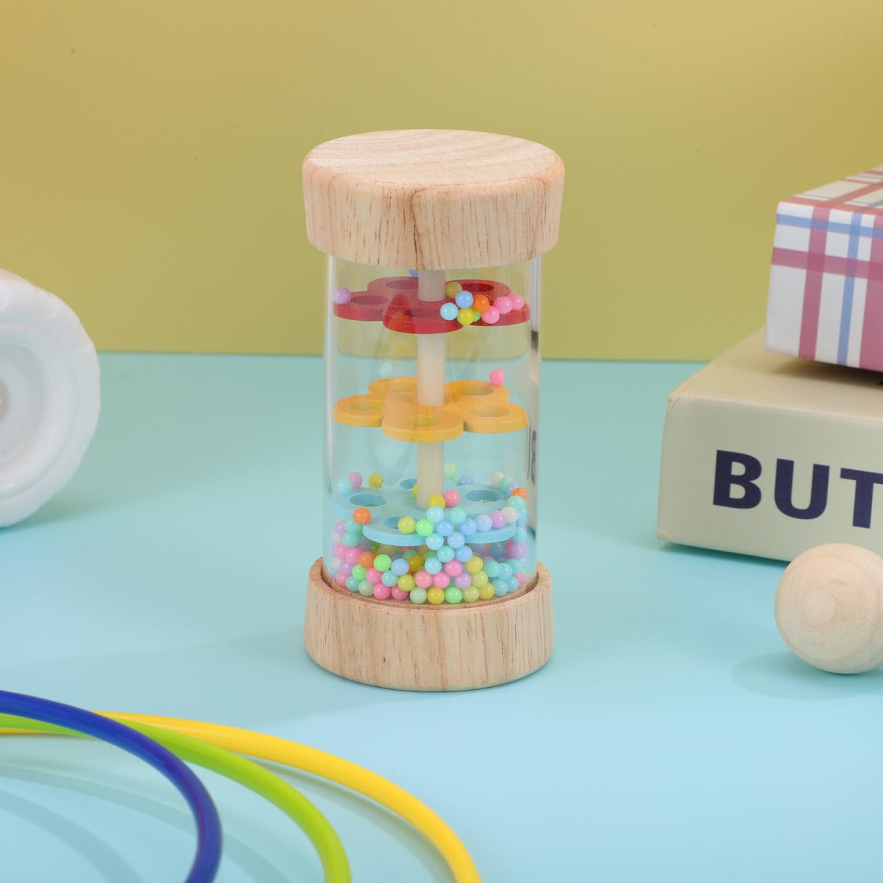 iplusmile Wooden Music for Boys and Girls Sensory Toys Blind Boy Girl Rainstick Montessori Educational Instrument - Image 2