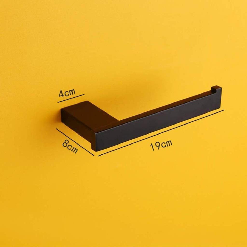 Metallo Carta igienica Holder-Nero Supporto di Carta igienica in Acciaio Inox Rotonda Montaggio a Parete Rustfree Holder Bagno Cucina Bagno Tessuto del Rullo