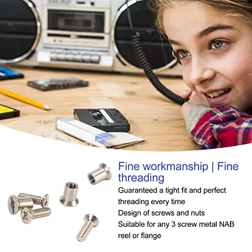 Tornillos Nab HUB de 10,5 pulgadas juego de 24 piezas para magnetófono de bobina abierta 3