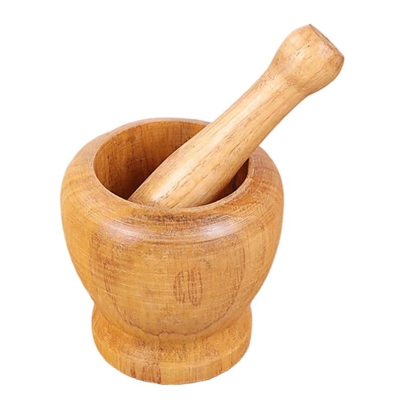 Pestle and Mortar Wooden Mortar and Pestle Set Wooden Spice Pepper Crusher Herbs