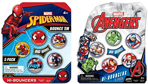 JA-RU Marvel Avengers Hi-Bounce Superballs (2 Pk) AB-6805-2
