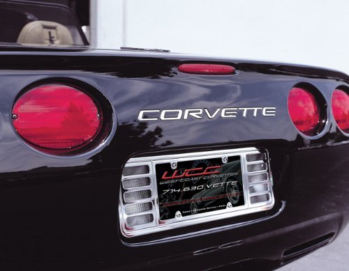 Corvette License Plate Frame Billet Chrome : C5 & Z06