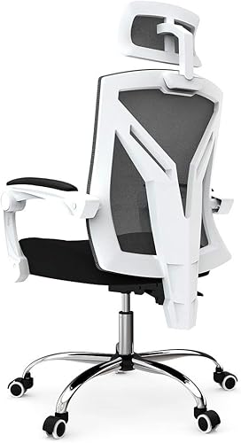 Miniatura 1 de Hbada Ergonomic Office Chair High Back Desk Chair Recliner Chair with Lumbar Support Height Adjustable Seat Headrest- Breathable Mesh Back Soft Foam