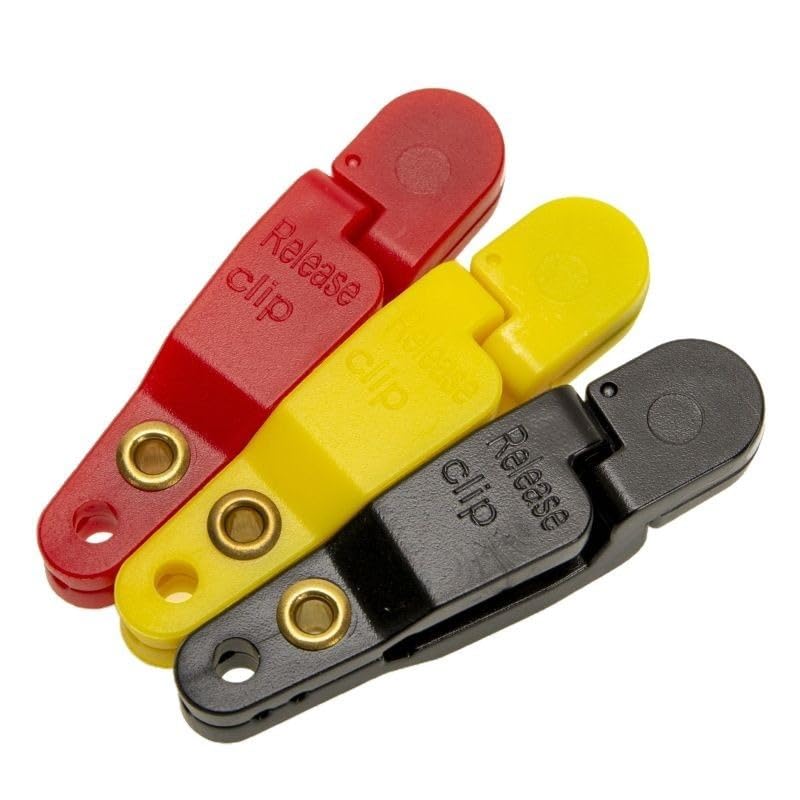 Set de 3 clips ajustables para línea de pesca