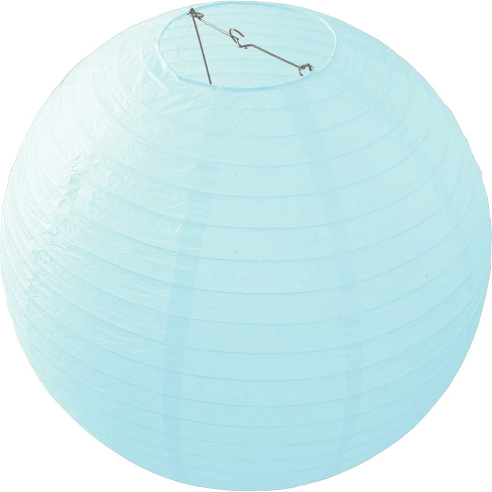 10 sztuk 30 cm jasnoniebieskie papierowe lampiony okrągłe papierowe lampiony lampa klosz na urodziny baby shower wesele ogród dekoracja domu 30 cm
