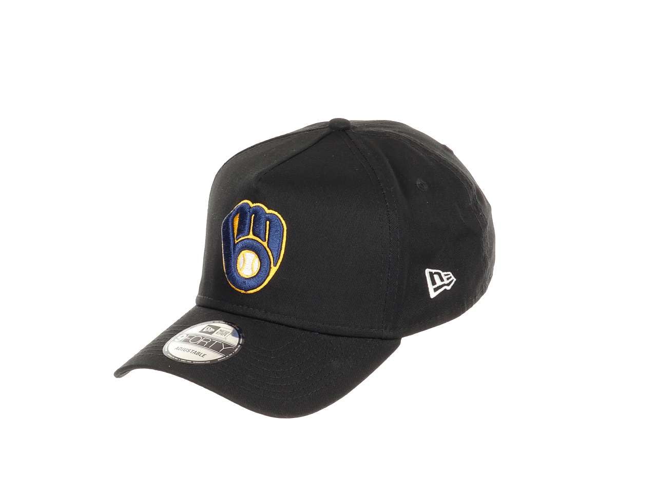 New Era Milwaukee Brewers MLB Evergreen Black 9Forty A-Frame Snapback Cap — image 1