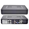 Quanmin Mini HD 4CH 1080N Hybrid 5-in-1 AHD DVR (1080P NVR+1080N AHD+960H Analog +TVI+CVI) CCTV 4 Channel Standalone dvr Easy Remote View Home Security Surveillance Camera System