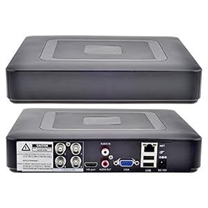 Quanmin Mini HD 4CH 1080N Hybrid 5-in-1 AHD DVR (1080P NVR+1080N AHD+960H Analog +TVI+CVI) CCTV 4 Channel Standalone dvr Easy Remote View Home Security Surveillance Camera System