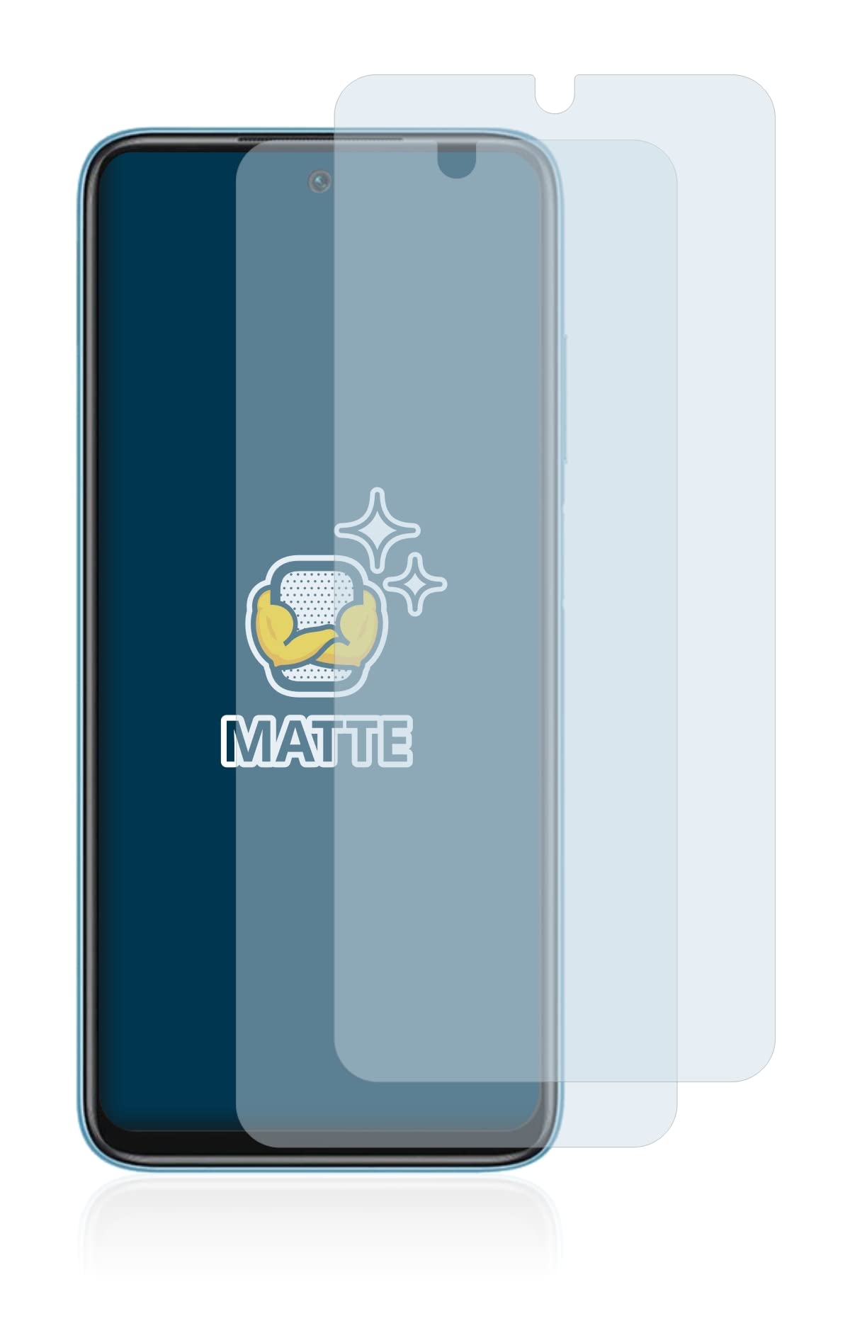 Brotect Pellicola Protettiva Per Xiaomi Redmi 10 (2022) [2 Pezzi] - Trasparente, Anti-impronte, Made In Germany - Protezione Schermo HD Laser-cut